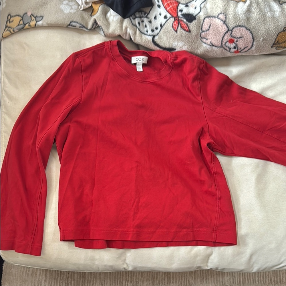 COS Red Long Sleeve Shirt
